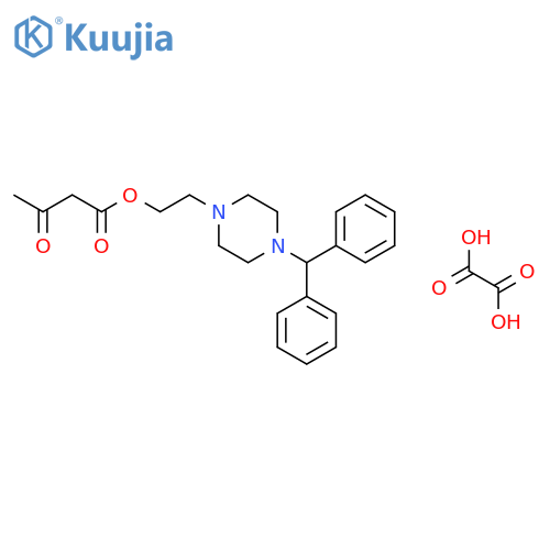 2-(4-Diphenylmethyl-1-piperazinyl)ethyl Acetoacetate Oxalate structure