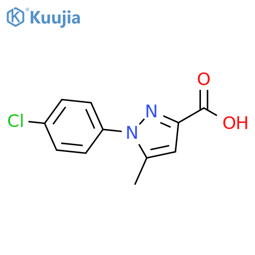1-(4-Chlorophenyl)-5-methyl-1H-pyrazole-3-carboxylic acid structure