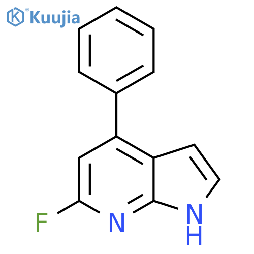 6-Fluoro-4-phenyl-1H-pyrrolo[2,3-b]pyridine structure