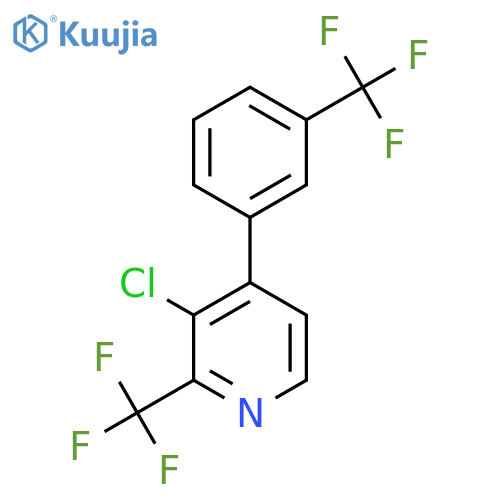 3-Chloro-2-(trifluoromethyl)-4-(3-(trifluoromethyl)phenyl)pyridine structure