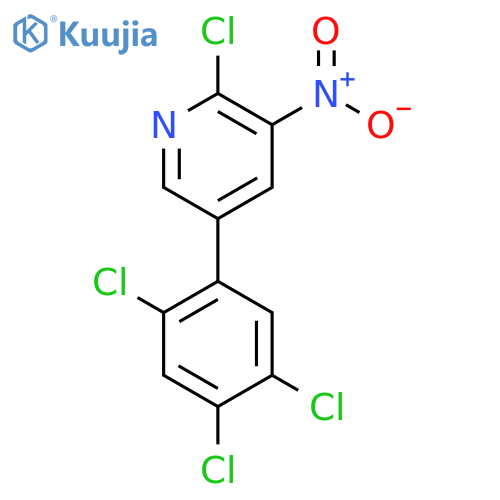 2-Chloro-3-nitro-5-(2,4,5-trichlorophenyl)pyridine structure
