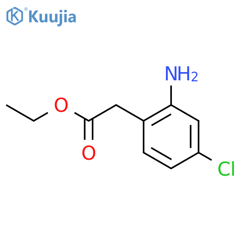 Ethyl 2-amino-4-chlorophenylacetate structure