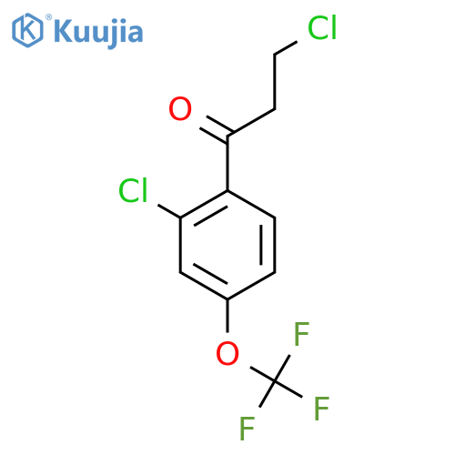 3,2'-Dichloro-4'-(trifluoromethoxy)propiophenone structure