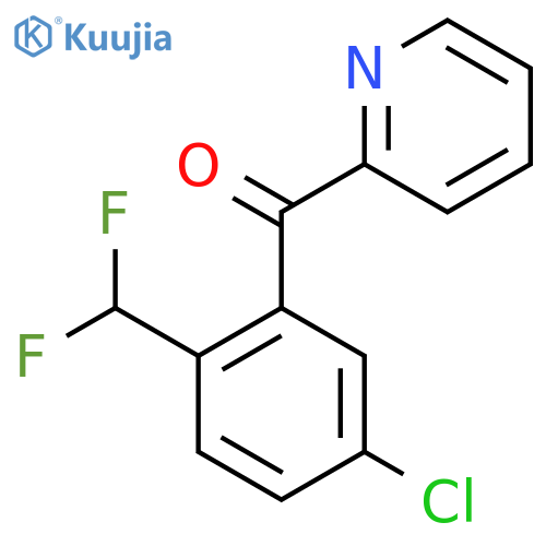 2-(5-Chloro-2-(difluoromethyl)benzoyl)pyridine structure