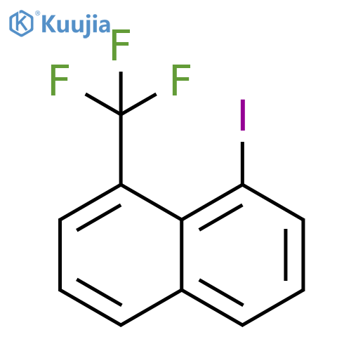 Naphthalene, 1-iodo-8-(trifluoromethyl)- structure