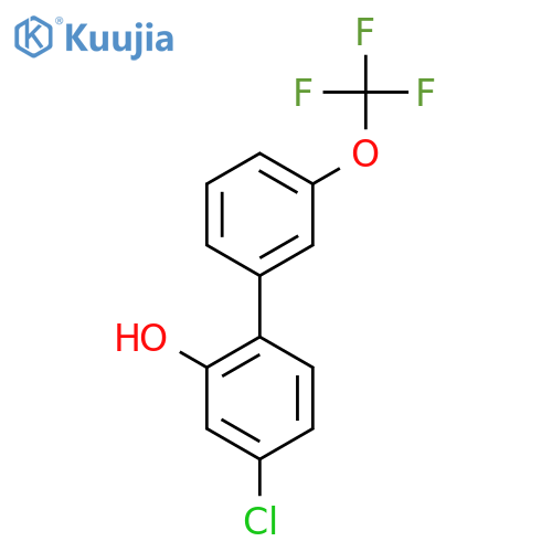 4-Chloro-2-hydroxy-3'-(trifluoromethoxy)biphenyl structure