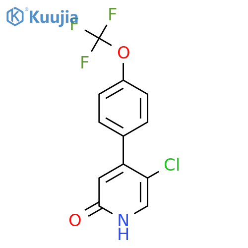 5-Chloro-2-hydroxy-4-(4-(trifluoromethoxy)phenyl)pyridine structure