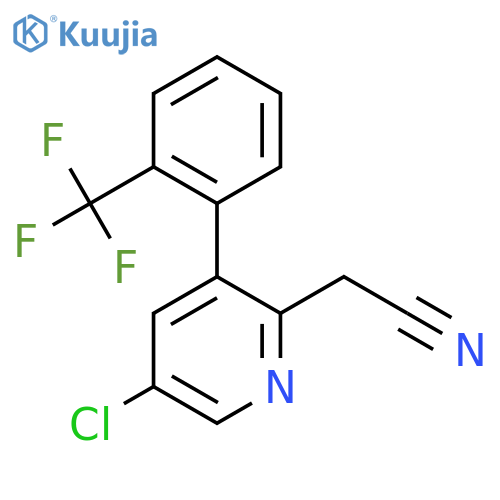5-Chloro-3-(2-(trifluoromethyl)phenyl)pyridine-2-acetonitrile structure