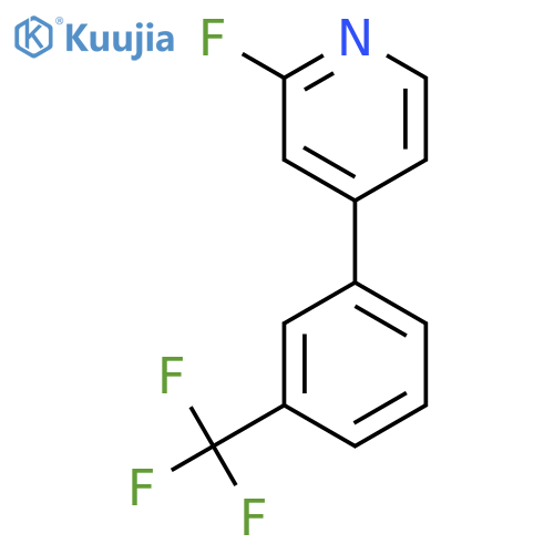 2-Fluoro-4-(3-(trifluoromethyl)phenyl)pyridine structure