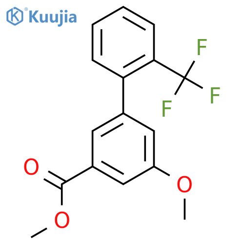 5-Methoxy-2'-(trifluoromethyl)biphenyl-3-carboxylic acid methyl ester structure