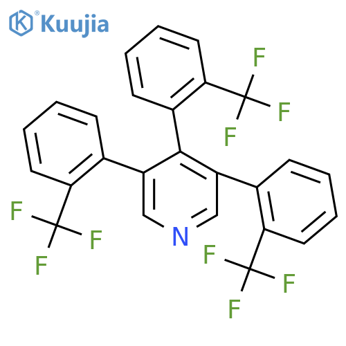 3,4,5-Tris(2-(trifluoromethyl)phenyl)pyridine structure