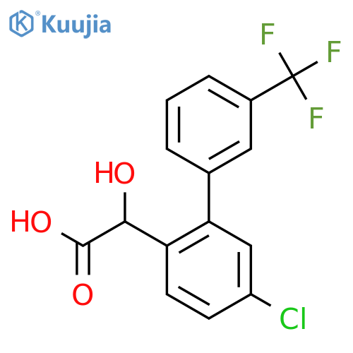 (5-Chloro-3'-(trifluoromethyl)biphenyl-2-yl)-hydroxy-acetic acid structure
