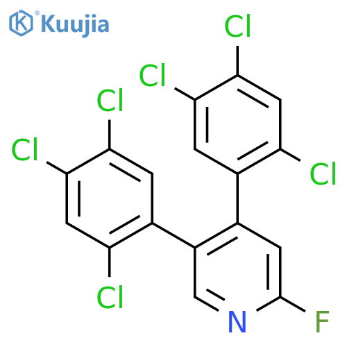 4,5-Bis(2,4,5-trichlorophenyl)-2-fluoropyridine structure