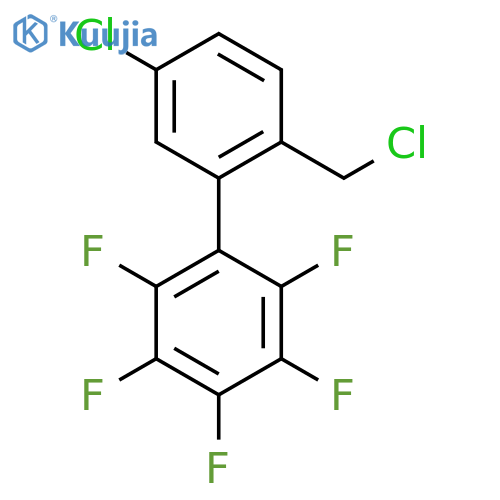 5'-Chloro-2'-chloromethyl-2,3,4,5,6-pentafluorobiphenyl structure