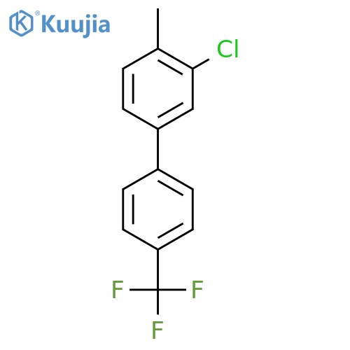3-Chloro-4-methyl-4'-(trifluoromethyl)biphenyl structure
