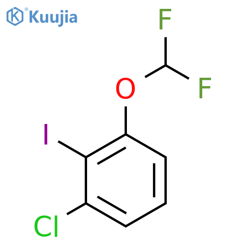 2-Chloro-6-(difluoromethoxy)iodobenzene structure