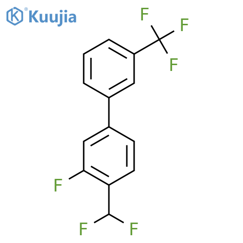 4-(Difluoromethyl)-3-fluoro-3'-(trifluoromethyl)biphenyl structure