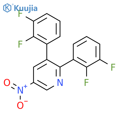 2,3-Bis(2,3-difluorophenyl)-5-nitropyridine structure