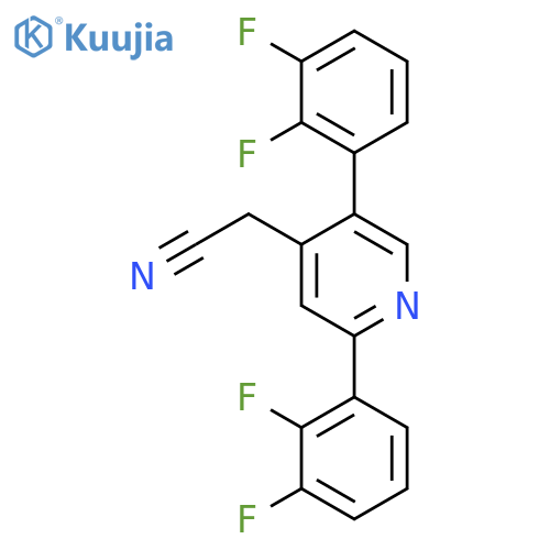 2,5-Bis(2,3-difluorophenyl)pyridine-4-acetonitrile structure