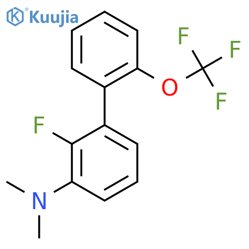 (2-Fluoro-2'-(trifluoromethoxy)biphenyl-3-yl)-dimethylamine structure