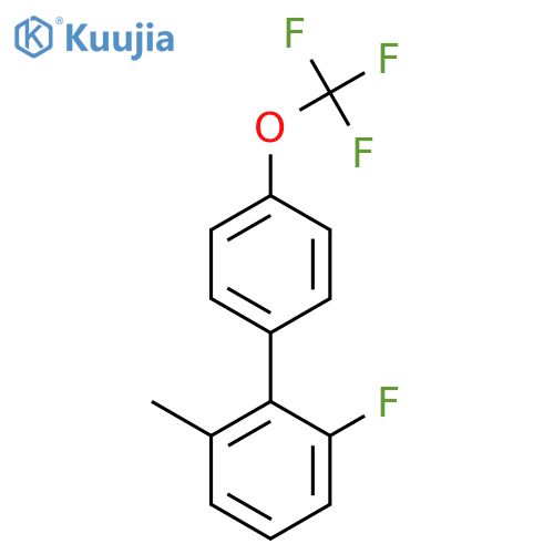 6-Fluoro-2-methyl-4'-(trifluoromethoxy)biphenyl structure