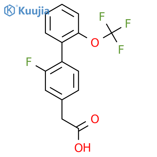 2-Fluoro-2'-(trifluoromethoxy)biphenyl-4-acetic acid structure