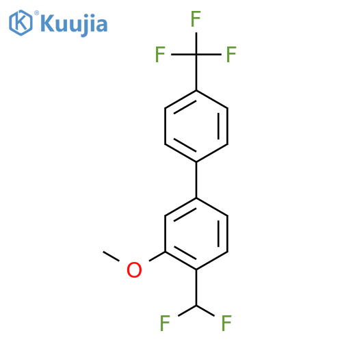 4-(Difluoromethyl)-3-methoxy-4'-(trifluoromethyl)biphenyl structure