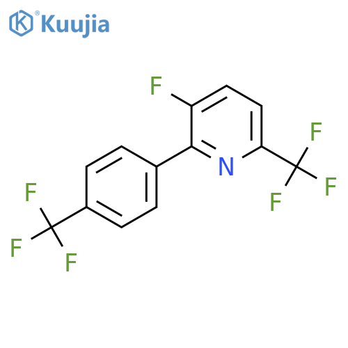 3-Fluoro-6-(trifluoromethyl)-2-(4-(trifluoromethyl)phenyl)pyridine structure