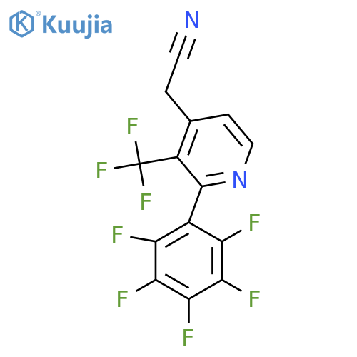 2-(Perfluorophenyl)-3-(trifluoromethyl)pyridine-4-acetonitrile structure