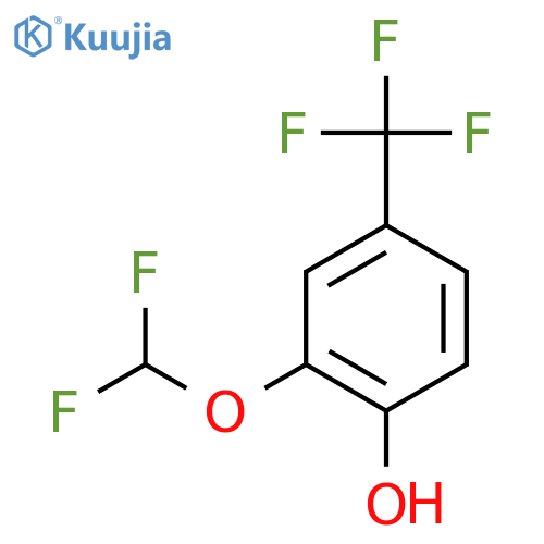 2-(Difluoromethoxy)-4-(trifluoromethyl)phenol structure
