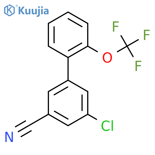 5-Chloro-3-cyano-2'-(trifluoromethoxy)biphenyl structure