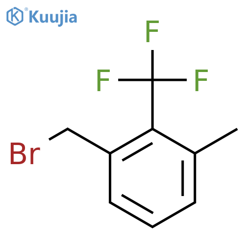 1-(bromomethyl)-3-methyl-2-(trifluoromethyl)benzene structure