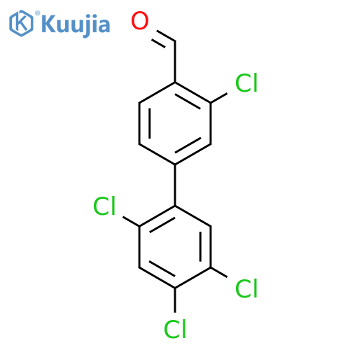 3,2',4',5'-Tetrachlorobiphenyl-4-carboxaldehyde structure