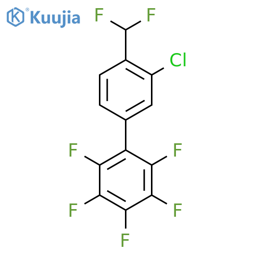 3'-Chloro-4'-difluoromethyl-2,3,4,5,6-pentafluorobiphenyl structure