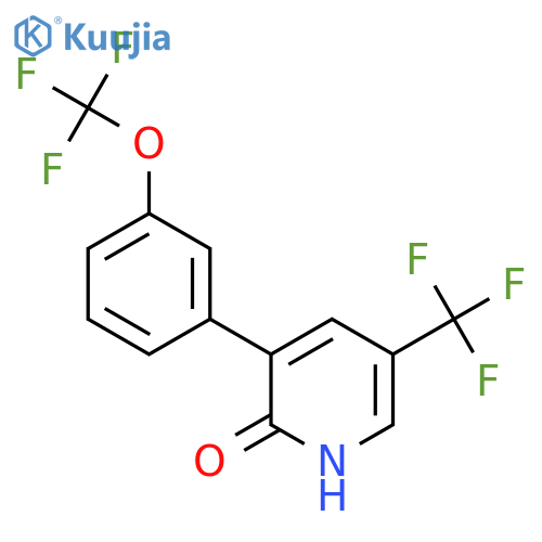 2-Hydroxy-3-(3-(trifluoromethoxy)phenyl)-5-(trifluoromethyl)pyridine structure