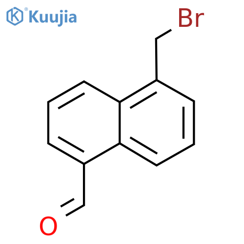1-(Bromomethyl)naphthalene-5-carboxaldehyde structure