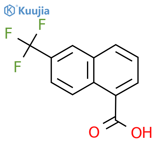6-Trifluoromethyl-naphthalene-1-carboxylic acid structure