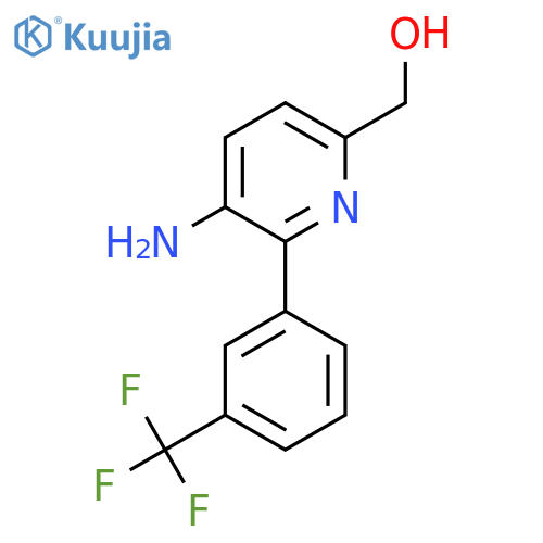 3-Amino-2-(3-(trifluoromethyl)phenyl)pyridine-6-methanol structure