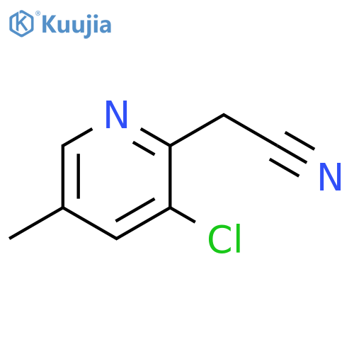 2-Pyridineacetonitrile, 3-chloro-5-methyl- structure