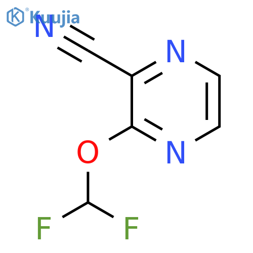 3-(Difluoromethoxy)pyrazine-2-carbonitrile structure