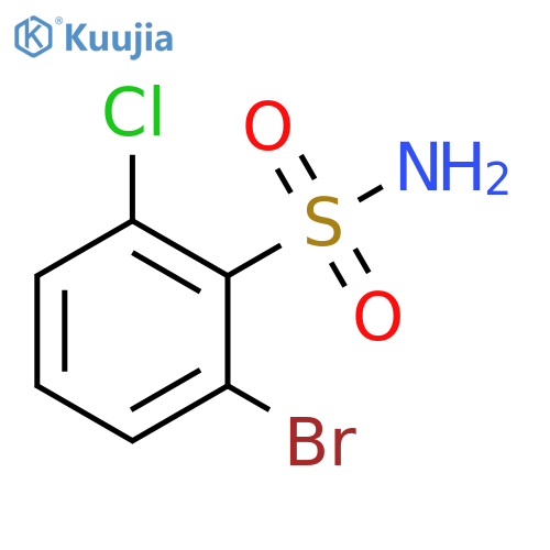 2-bromo-6-chlorobenzene-1-sulfonamide structure