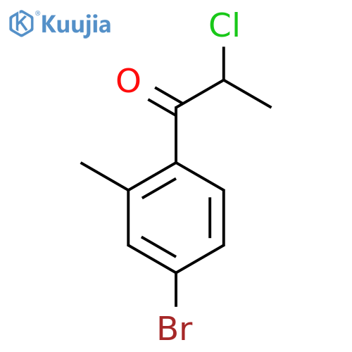 4'-Bromo-2-chloro-2'-methylpropiophenone structure