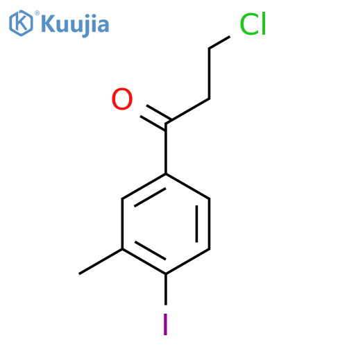 3-Chloro-4'-iodo-3'-methylpropiophenone structure