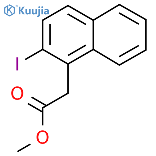 Methyl 2-iodonaphthalene-1-acetate structure