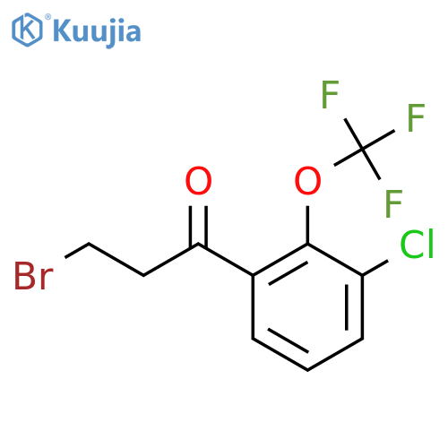 3-Bromo-3'-chloro-2'-(trifluoromethoxy)propiophenone structure