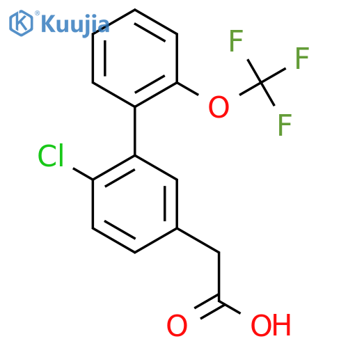 6-Chloro-2'-(trifluoromethoxy)biphenyl-3-acetic acid structure