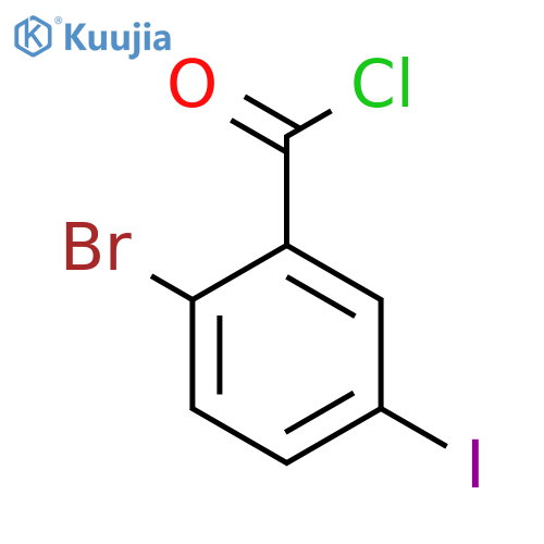 2-Bromo-5-iodobenzoyl chloride structure