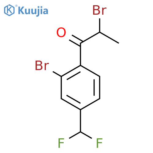 2,2'-Dibromo-4'-(difluoromethyl)propiophenone structure