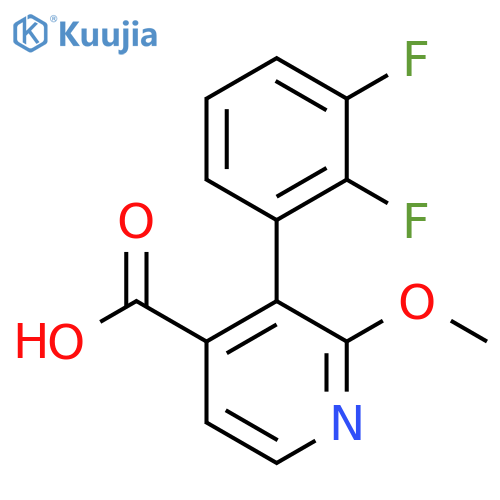 3-(2,3-Difluorophenyl)-2-methoxyisonicotinic acid structure