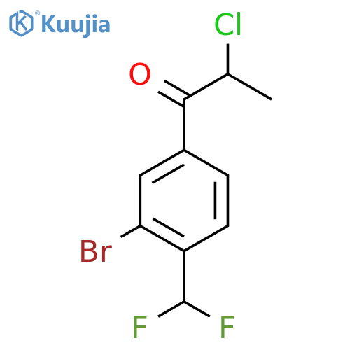 3'-Bromo-2-chloro-4'-(difluoromethyl)propiophenone structure